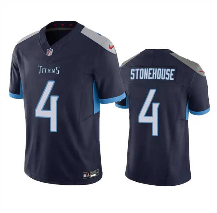 Men & Women & Youth Tennessee Titans #4 Ryan Stonehouse Navy 2023 F.U.S.E. Vapor Limited Jersey->tennessee titans->NFL Jersey